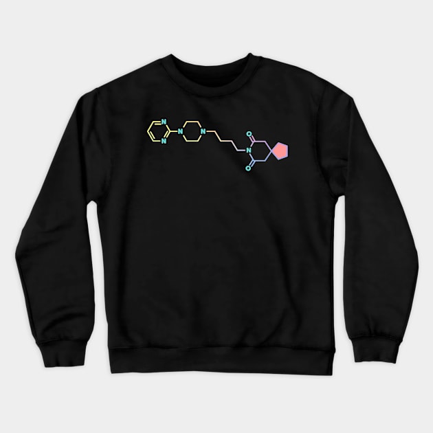 Buspar Chemical Structure Crewneck Sweatshirt by ScienceCorner